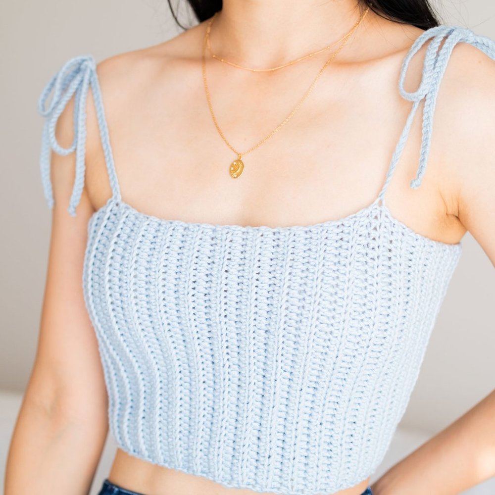 Adorable crochet tube top